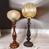 Paire de lampes portugaises en bois