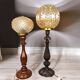 Paire de lampes portugaises en bois