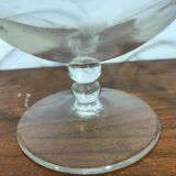 5 champagne glasses engraved in crystal