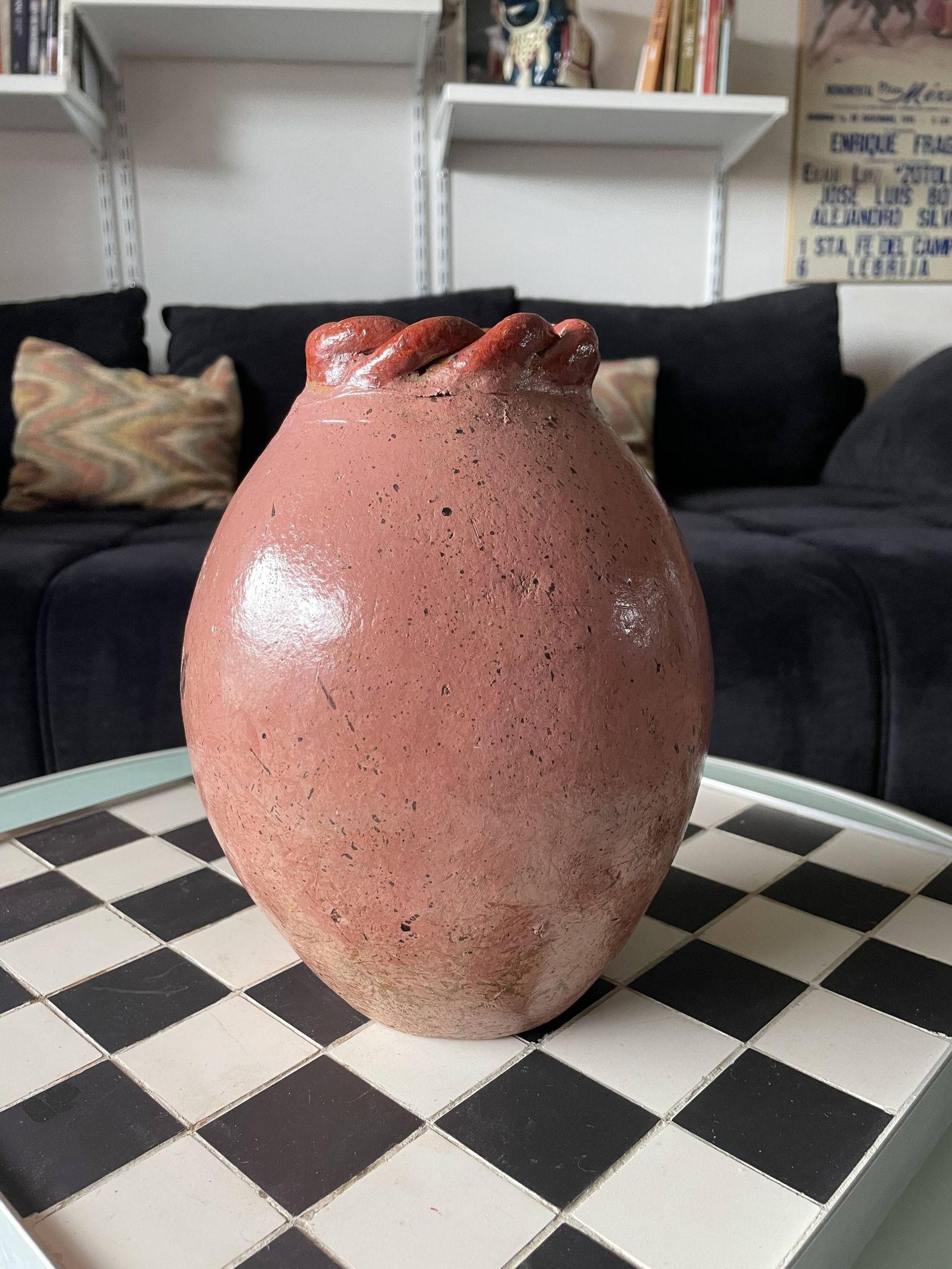 Vase vintage en céramique artisanale
