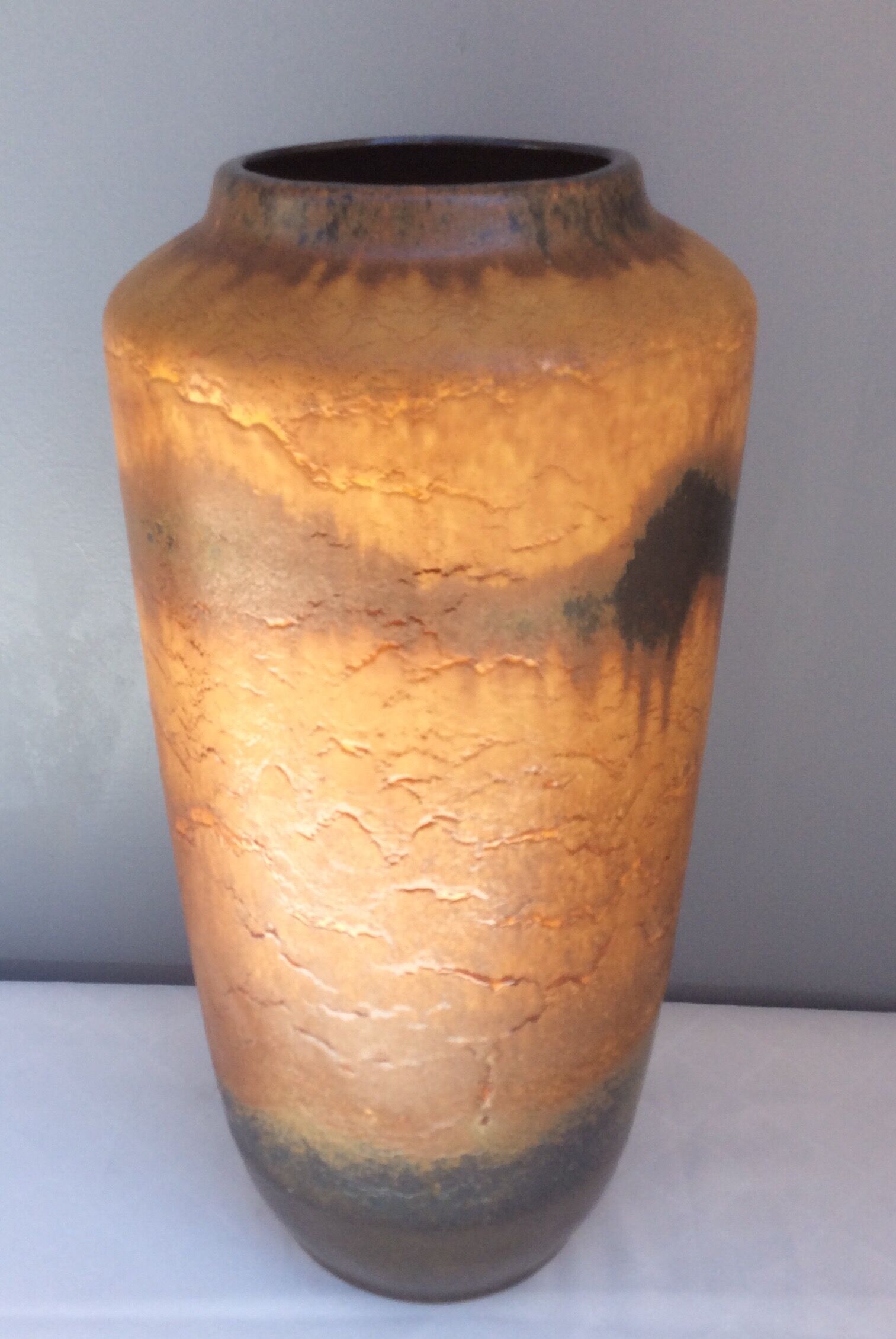 XXL West Germany ceramic vase, 1960s