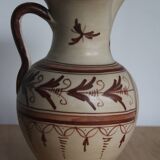 Spanish ceramic jug signed and numbered