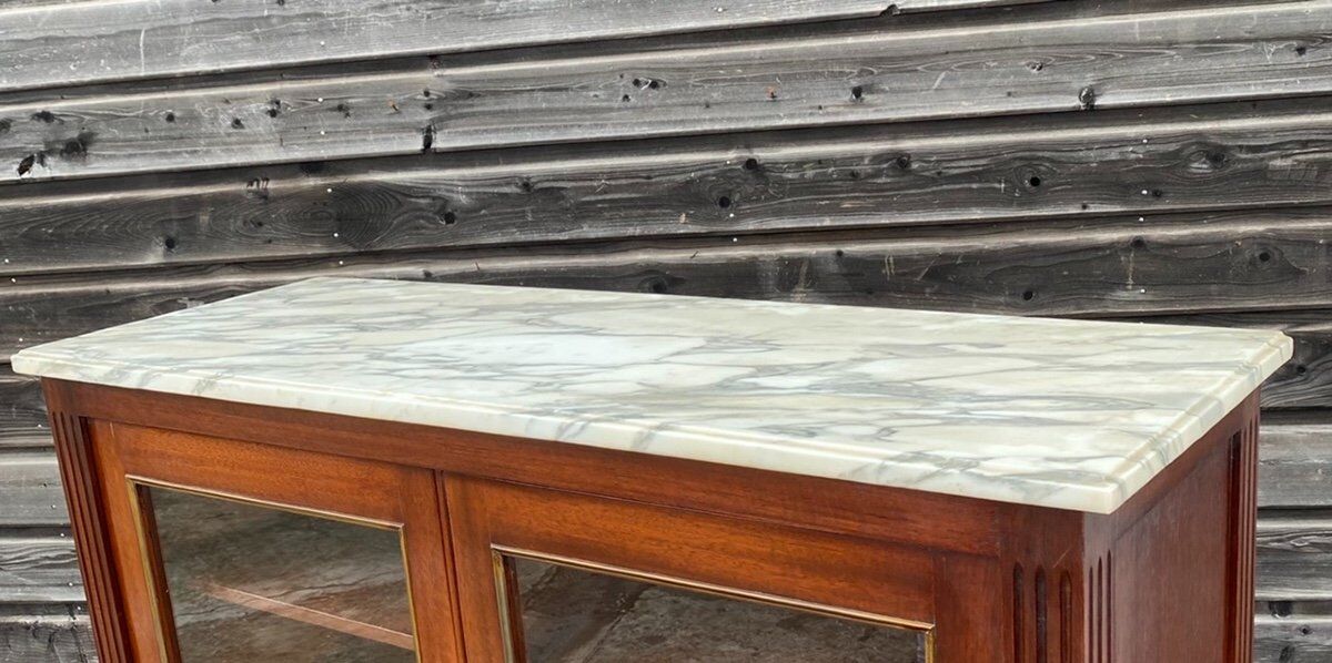 Louis XVI style mahogany showcase