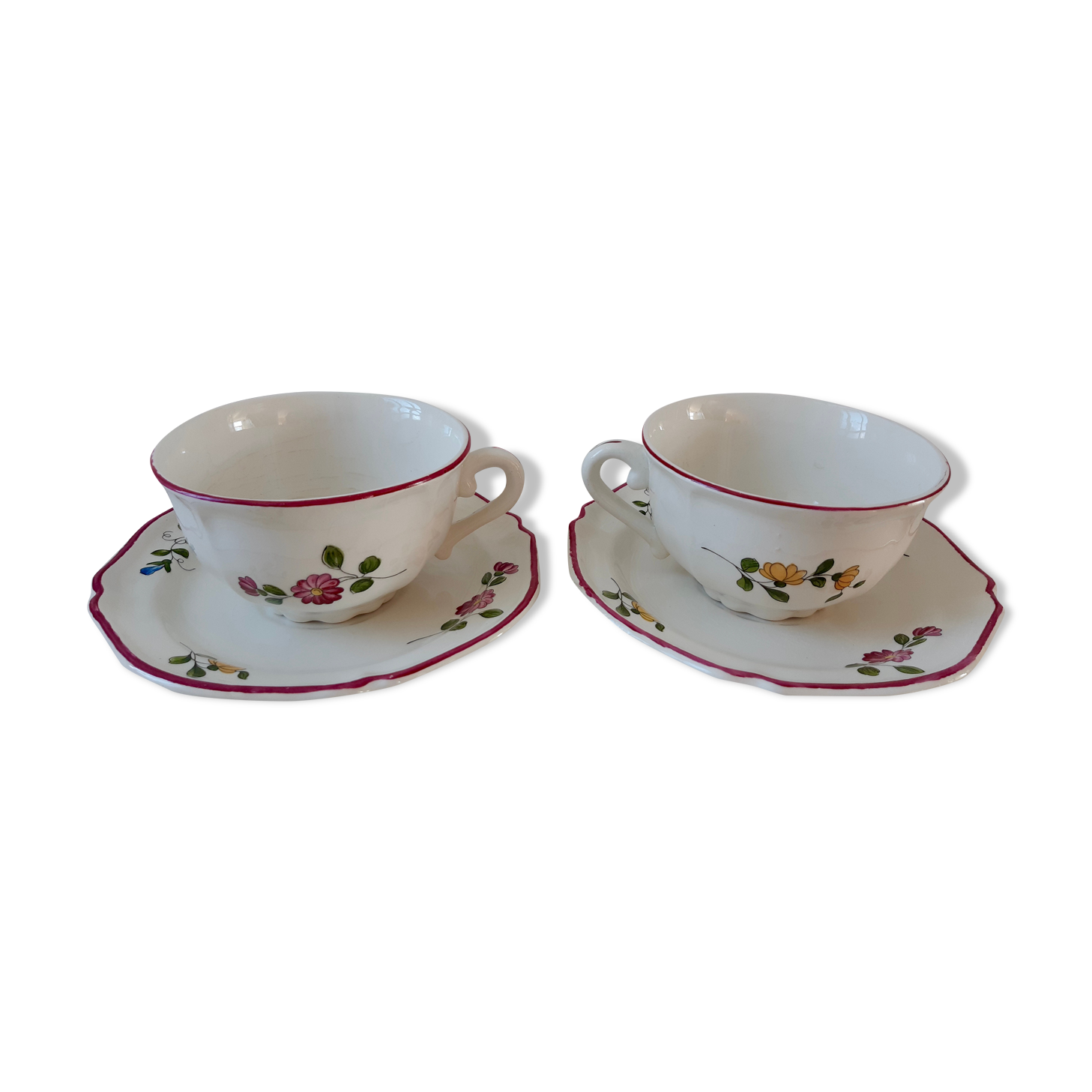 Cup duo with St. Amand saucer