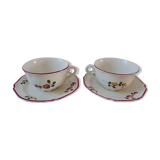 Cup duo with St. Amand saucer