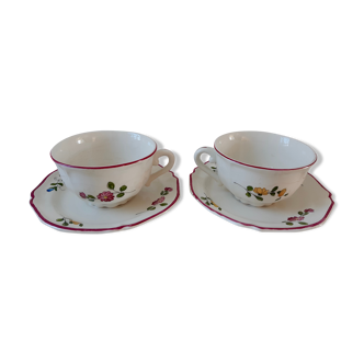 Cup duo with St. Amand saucer