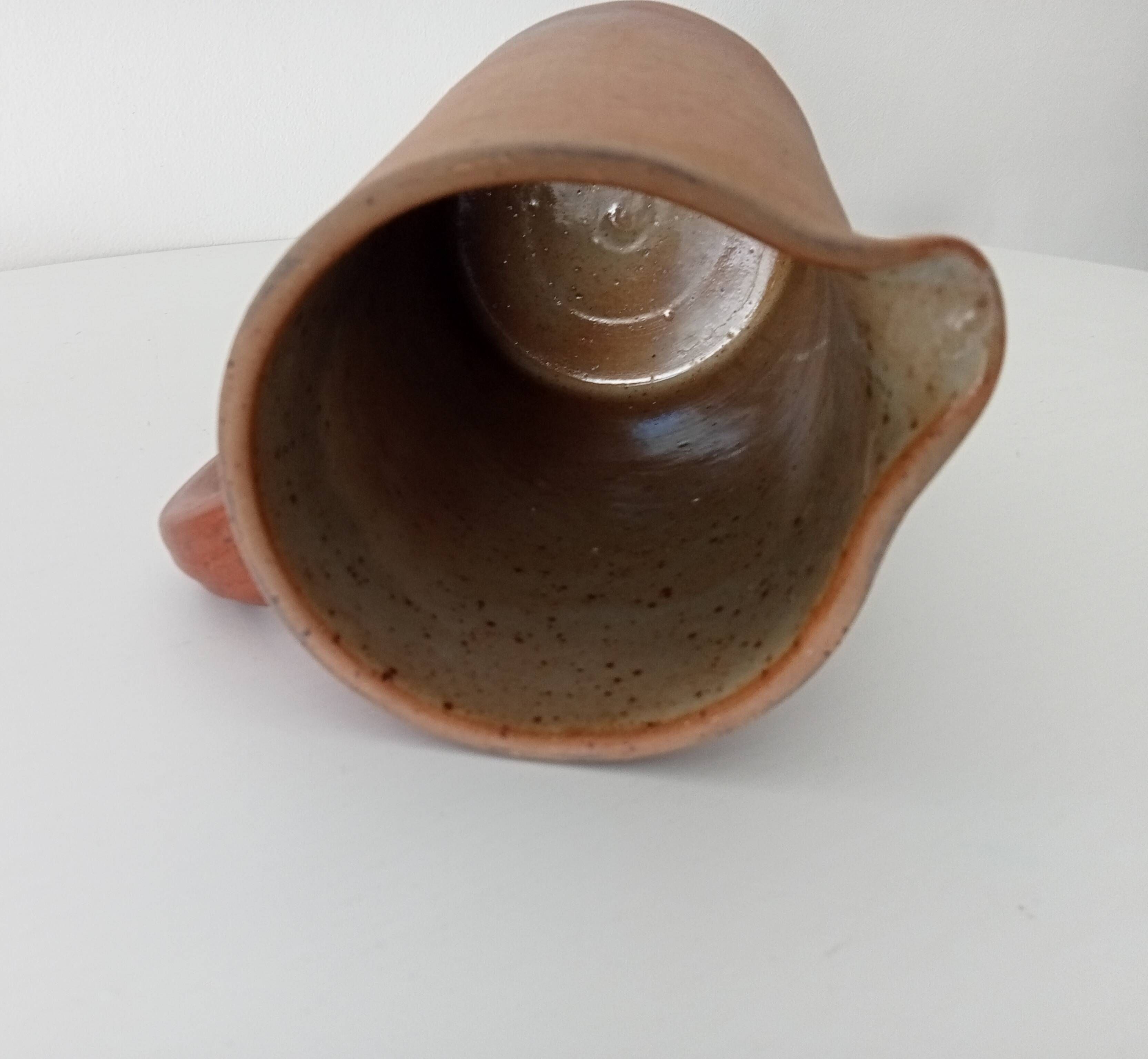 Antique stoneware pitcher