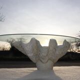 Table basse bénitier géant