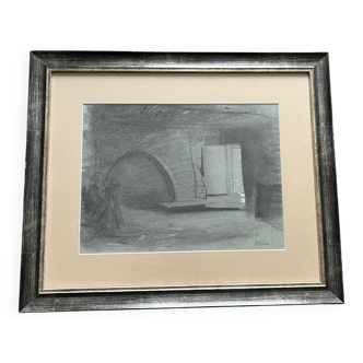 Drawing by the painter Assouan