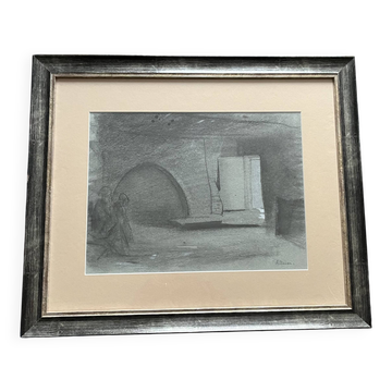 Drawing by the painter Assouan