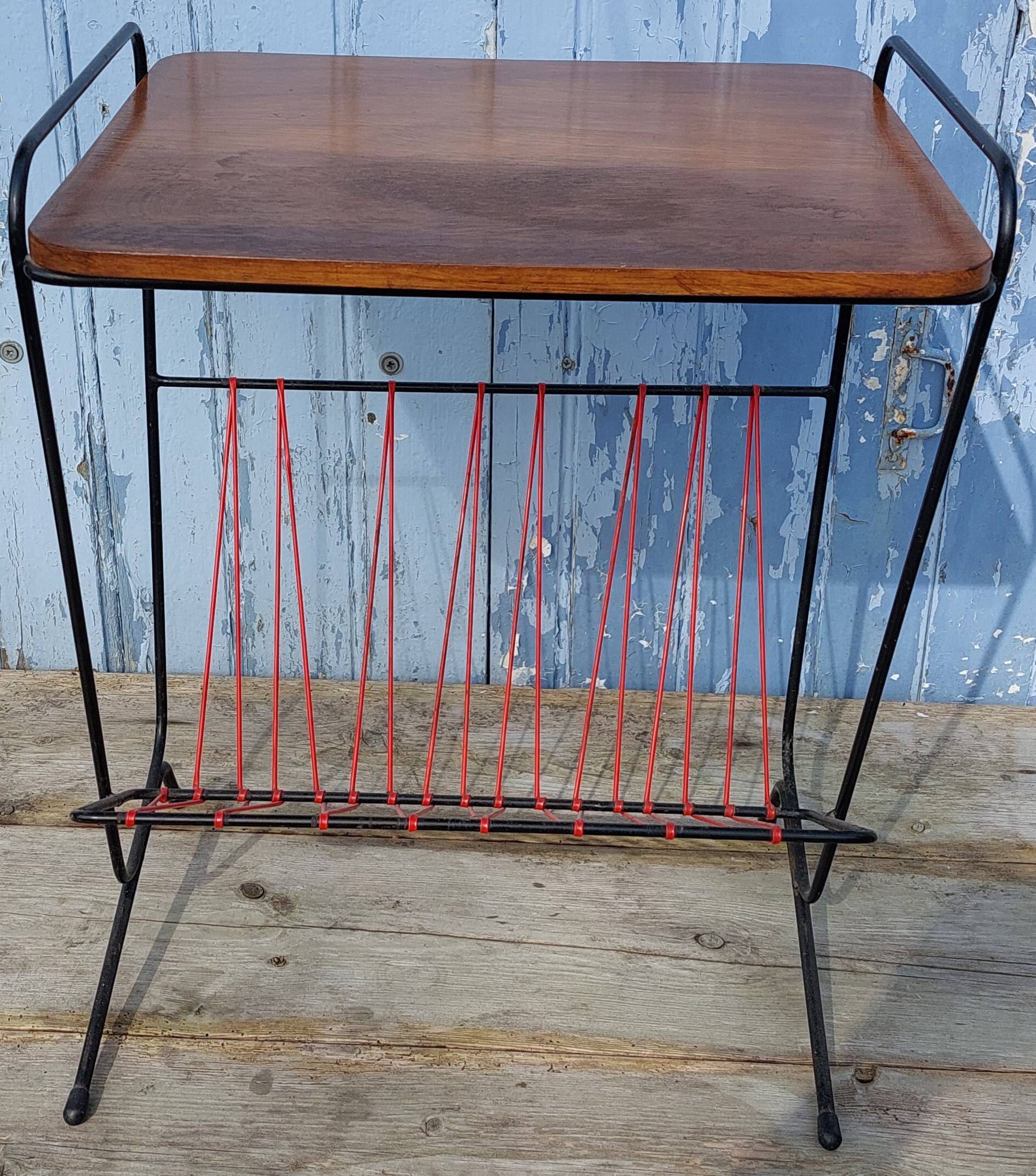 magazine holder side table