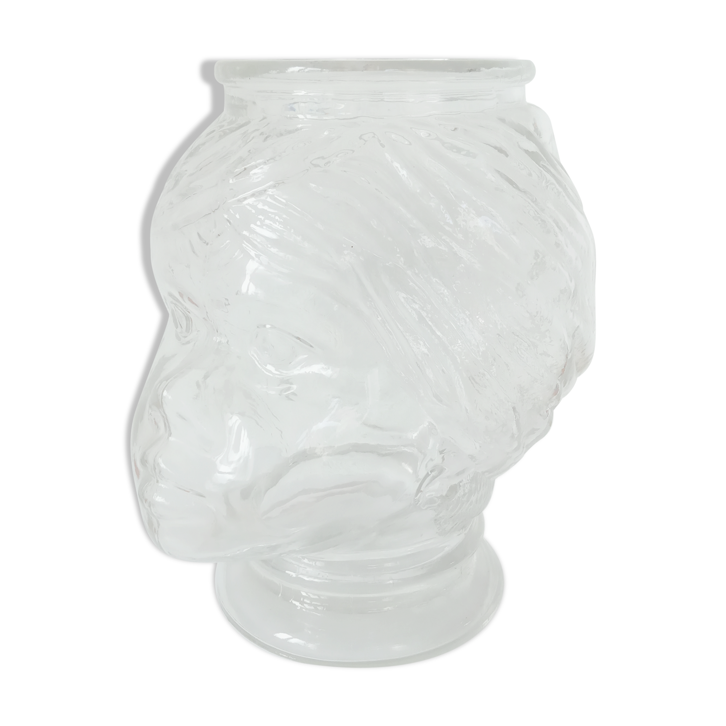 Glass vase head Moor