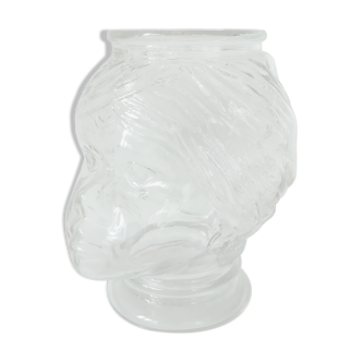Glass vase head Moor