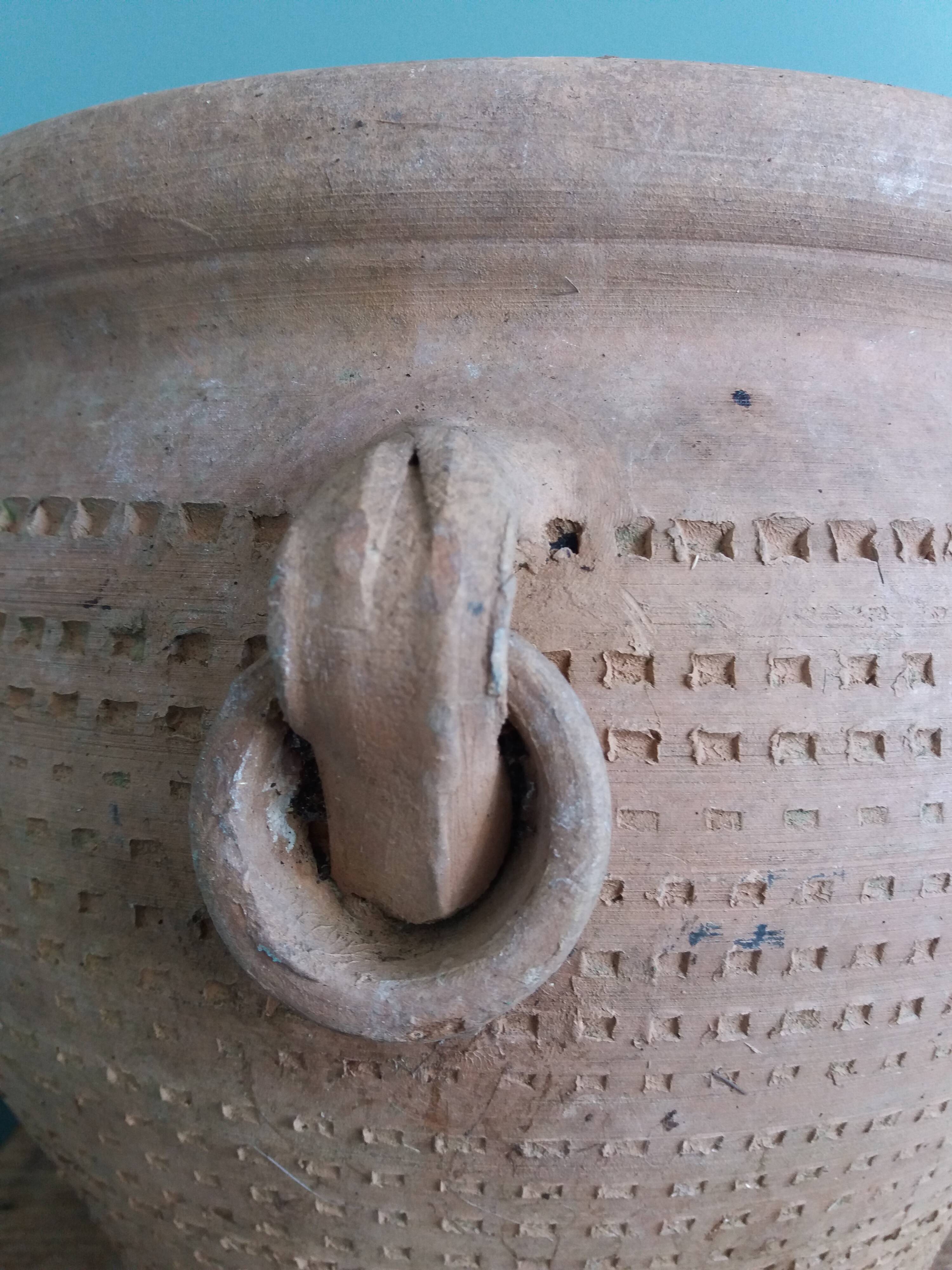 Pot en terre cuite jardinière poterie artisanale