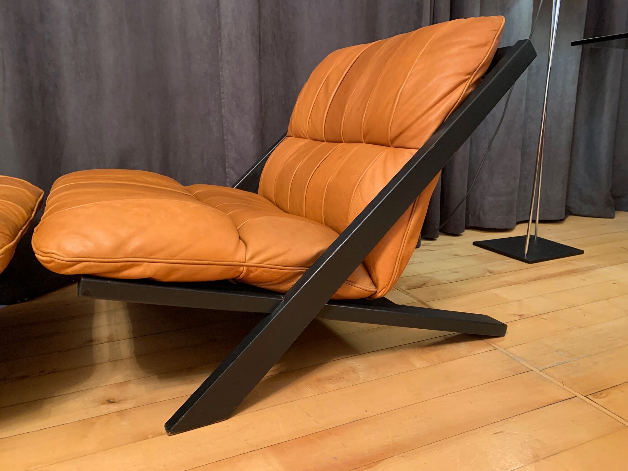 Paire de fauteuils par Ueli Berger, De Sede, Suisse, années 1970.