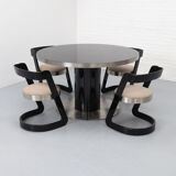 Willy Rizzo Dining Set Italy 1970s