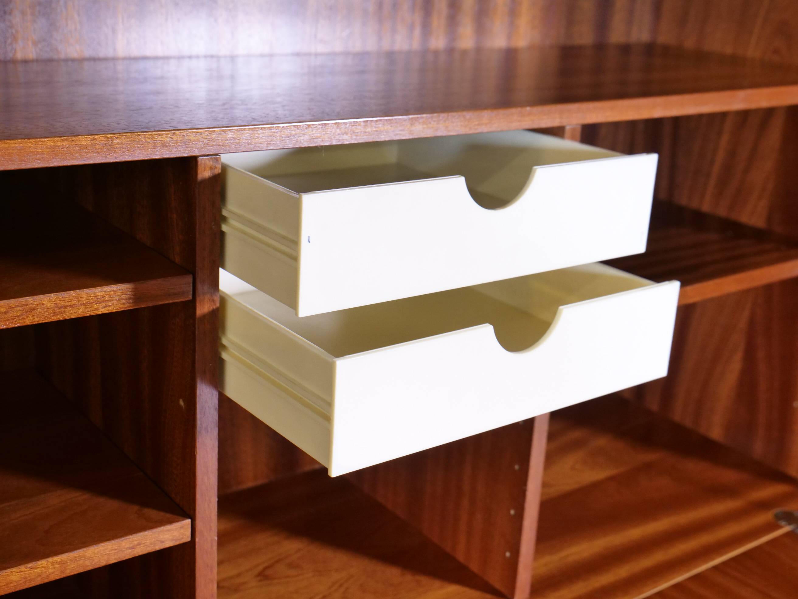 Teak secretary highboard from WK Möbel, 1960s