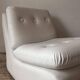 Vintage white armchair, France 1970