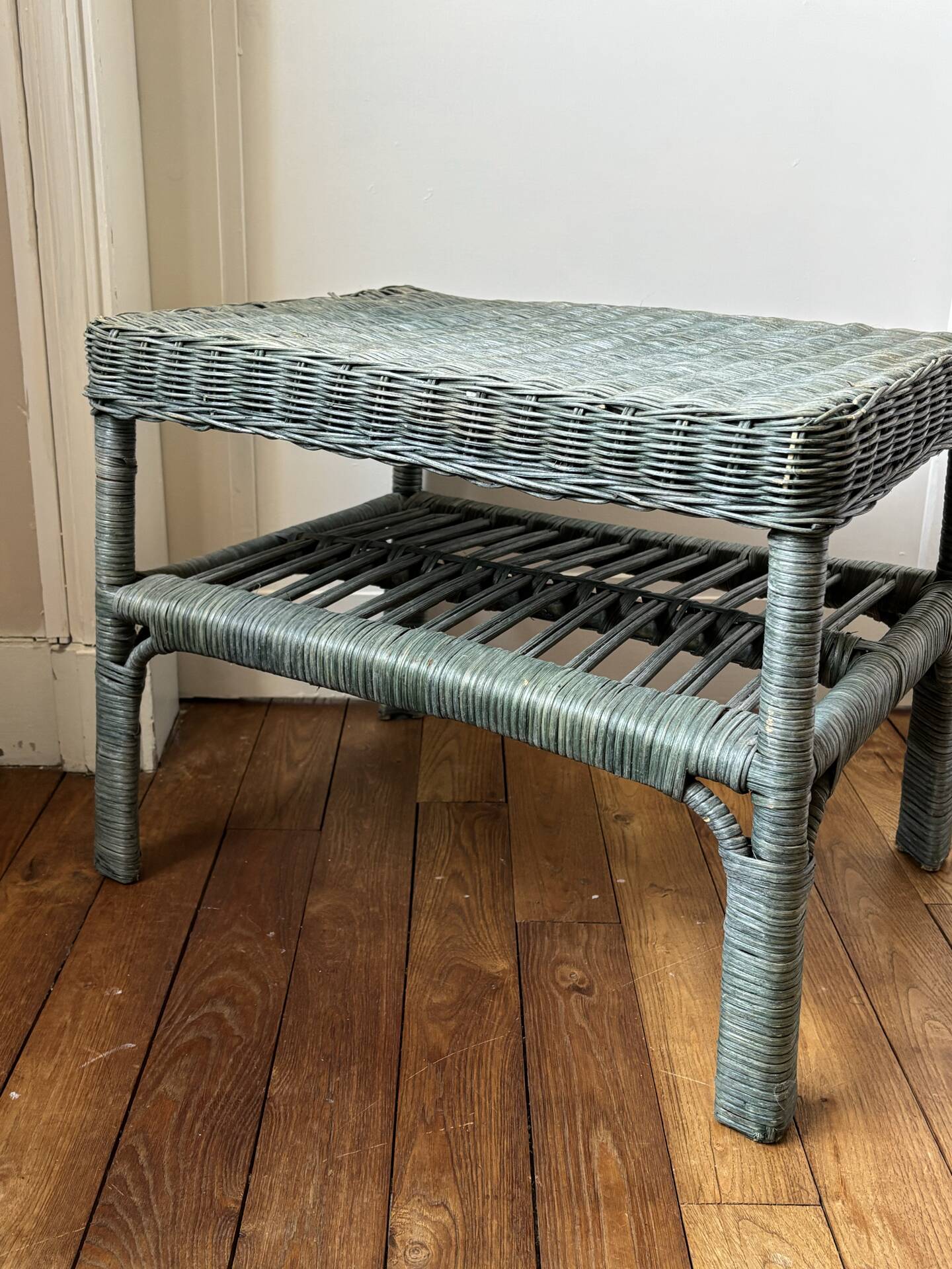 Table basse en rotin