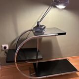 Black and chrome desk lamp model 71 by JUMO, France, 1960s.