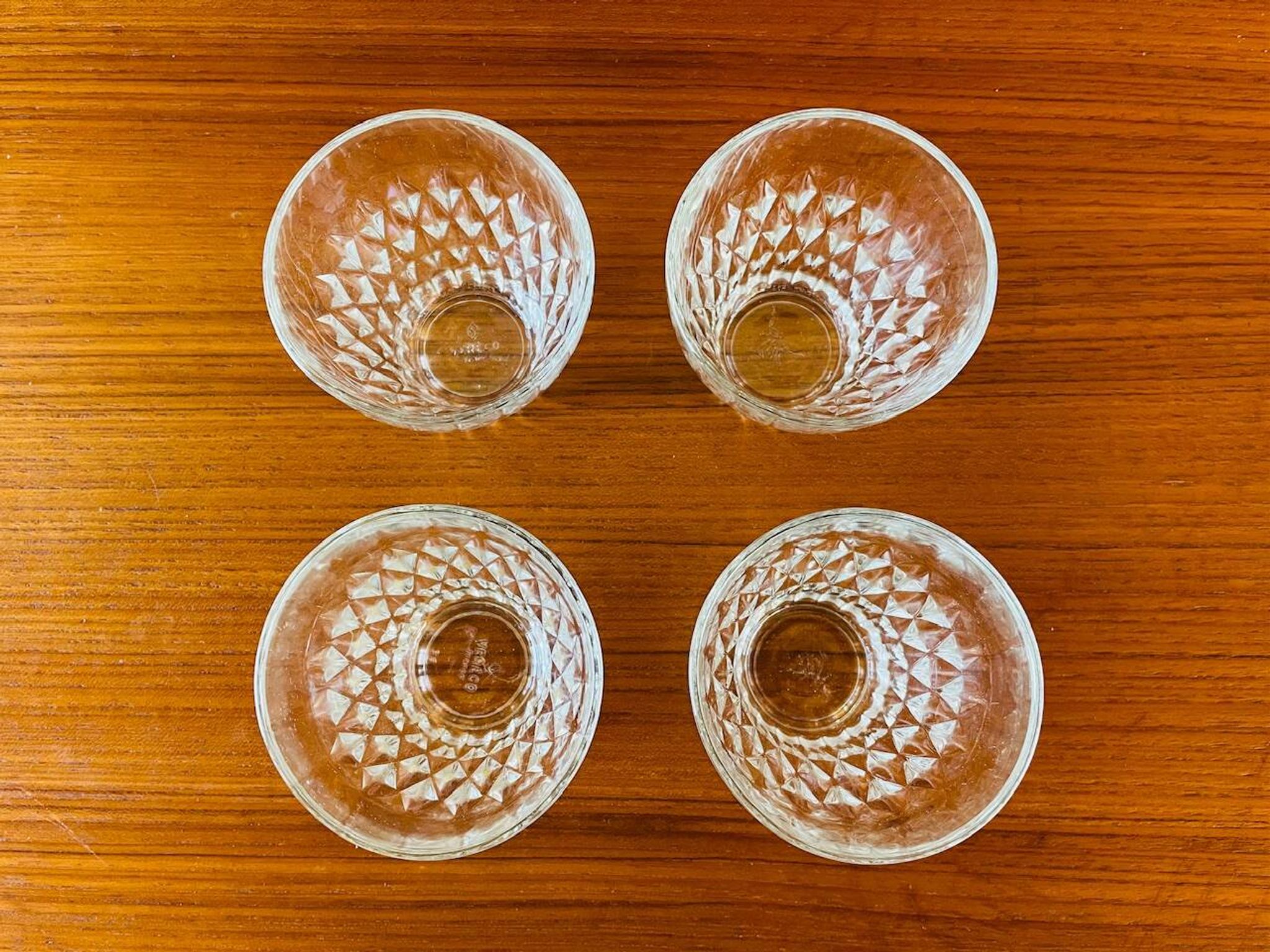 Ensemble de 4 verres vintage par Vereco