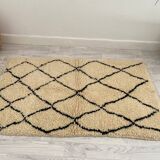 Handmade wool Berber rug 153 x 91 CM