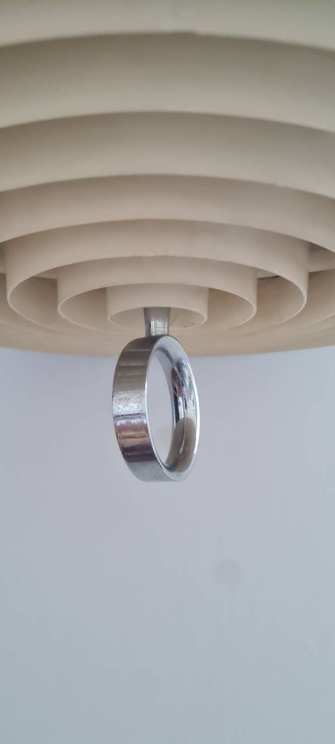 Brushed aluminum pendant light 1970