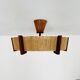 Japan Style Sisal and Teak Pendant Lamp by Temde