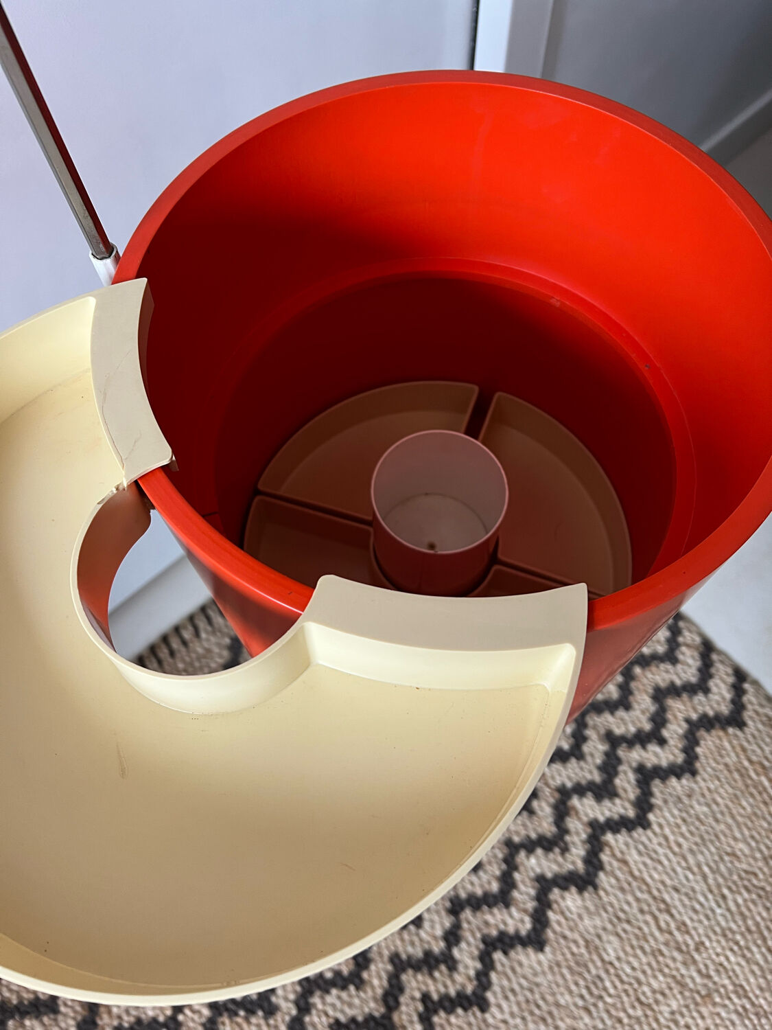 Vintage orange dressing table Bremshey & co 1960