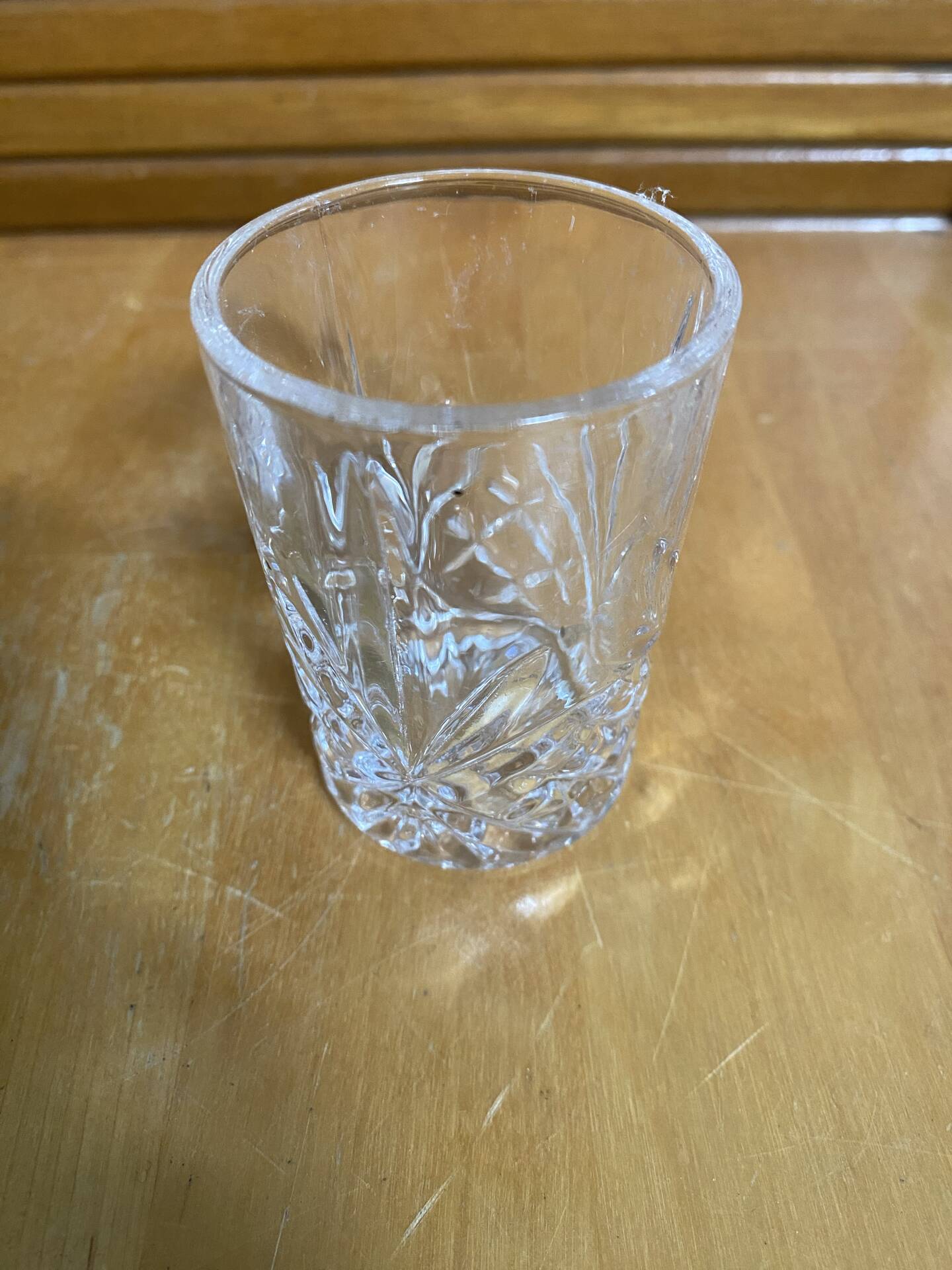 Série De 6 Verres à Shooter Verre Taillé Design Rétro #E390
