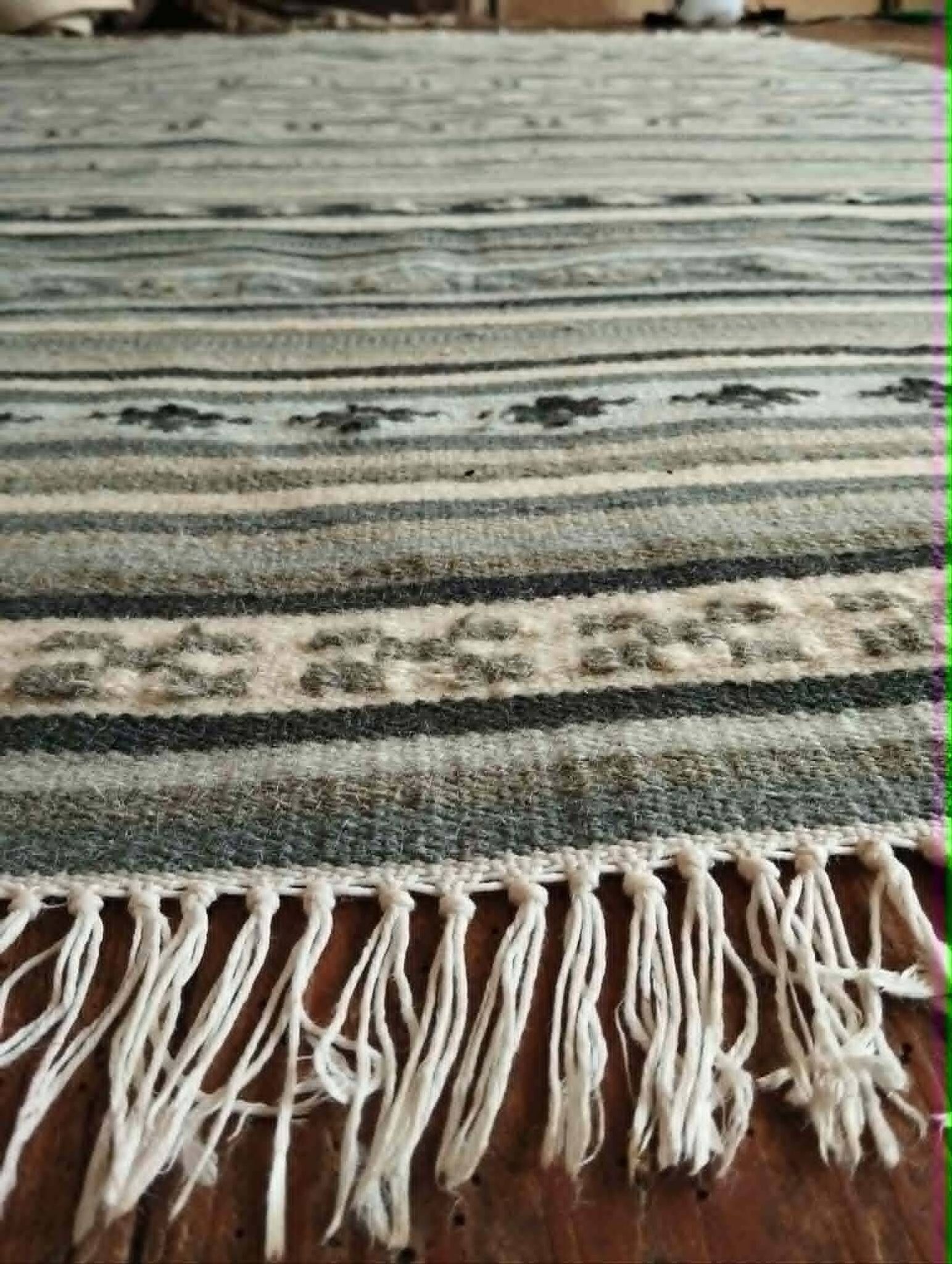 Kilim Kattrup India handmade 200x137cm