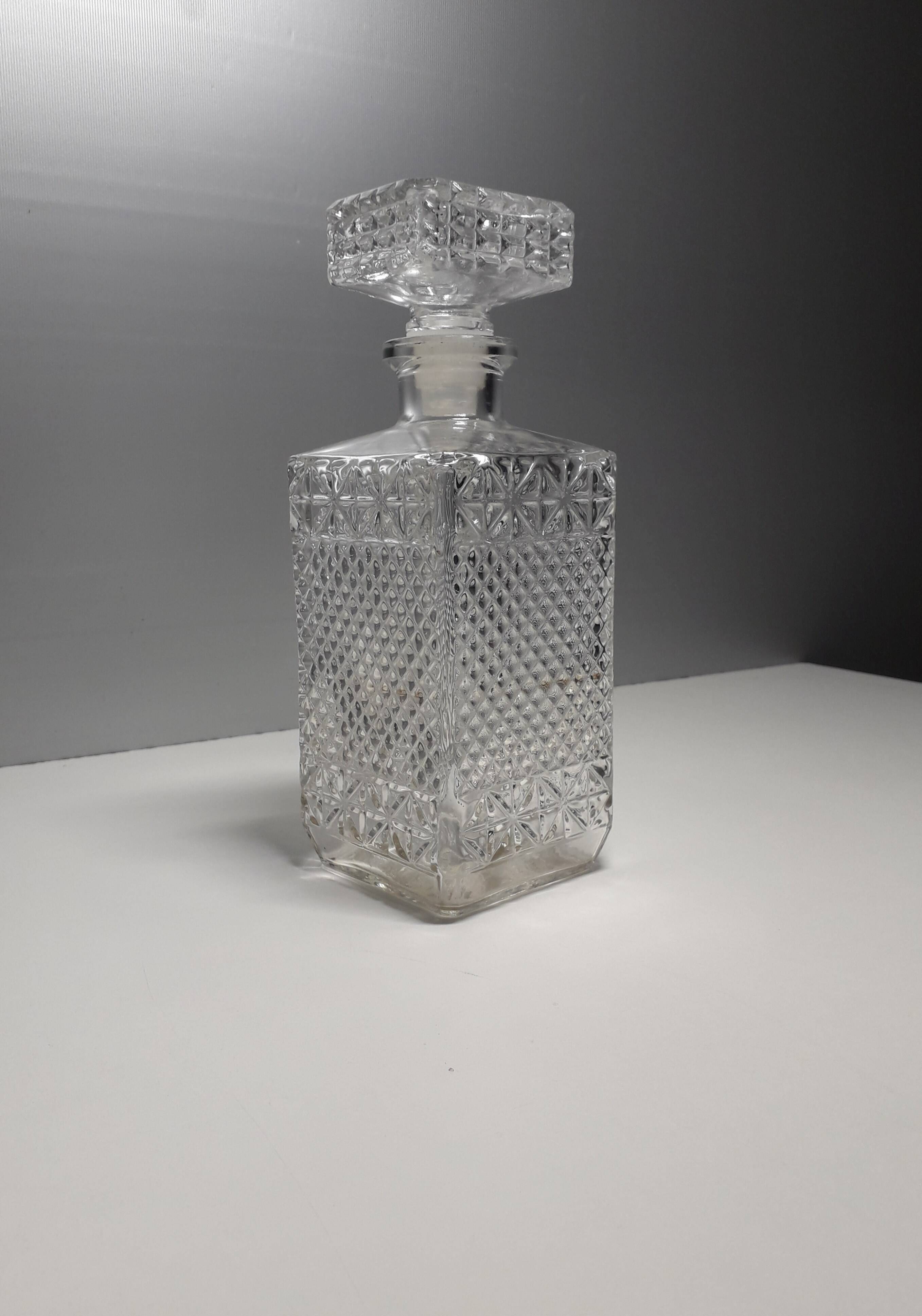 Cut glass whiskey decanter - 1980s