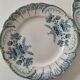Two ironstone plates Saint-Amand Regency model