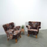 Ensemble de fauteuils fleuris