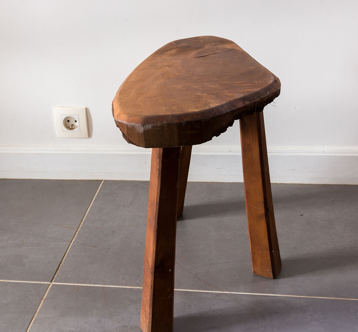 Tripod wooden stool