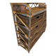 Commode vintage en rotin et osier