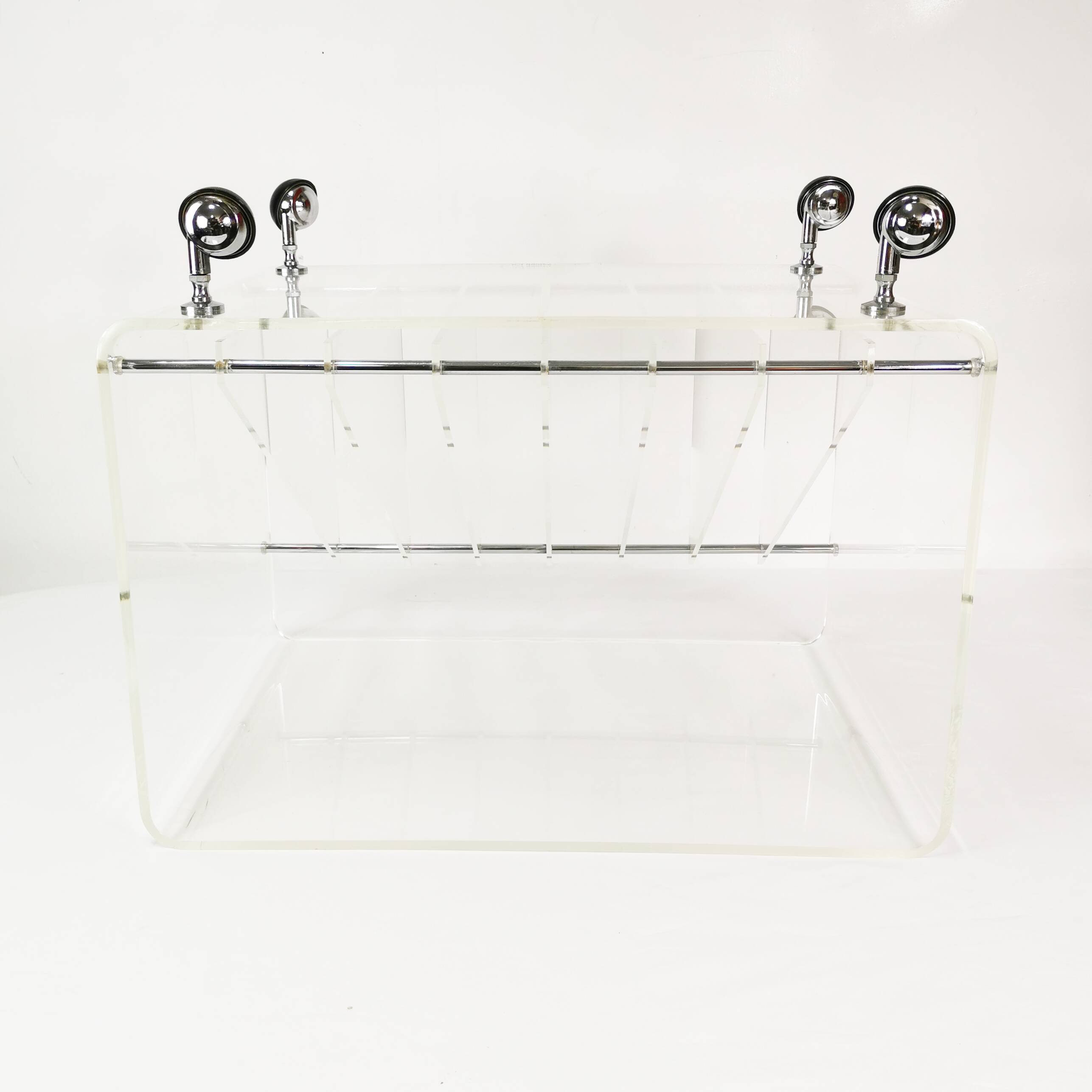 Space-age vinyl record cabinet, Roche Bobois, designed by M. Dumas, France