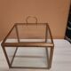 Boite vitrine en verre et laiton