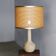 Large table lamp in travertine - Attributed to Mannelli production