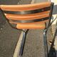 Set de 4 chaises acier chromé et velours