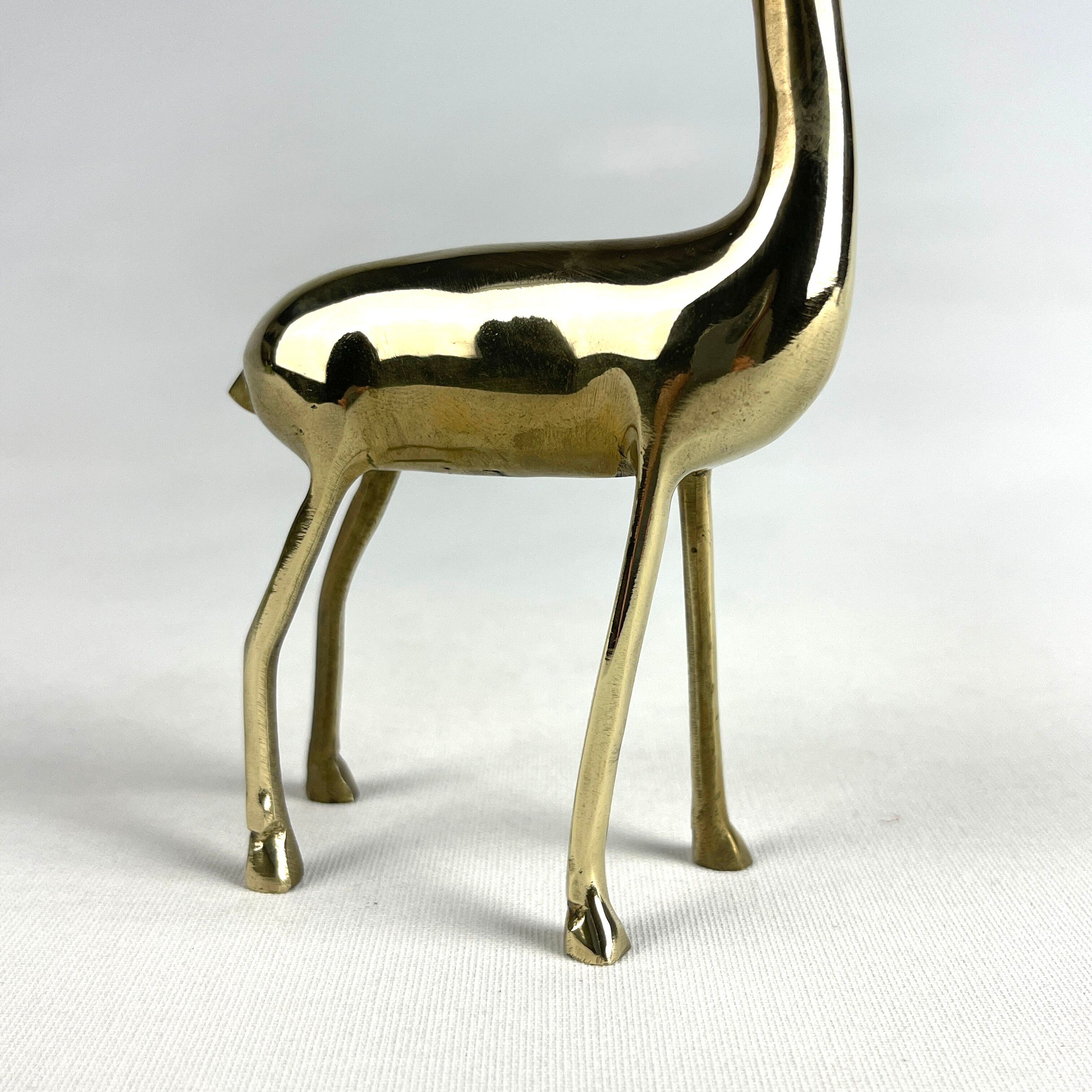 Vintage brass deer