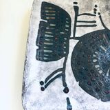 Vintage Brutalist Art Studio Ceramics Square Dish by Amphora Perignem, 1960s