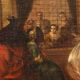 Ancient painting "The parlour of the nuns of San Zaccaria" 1800s