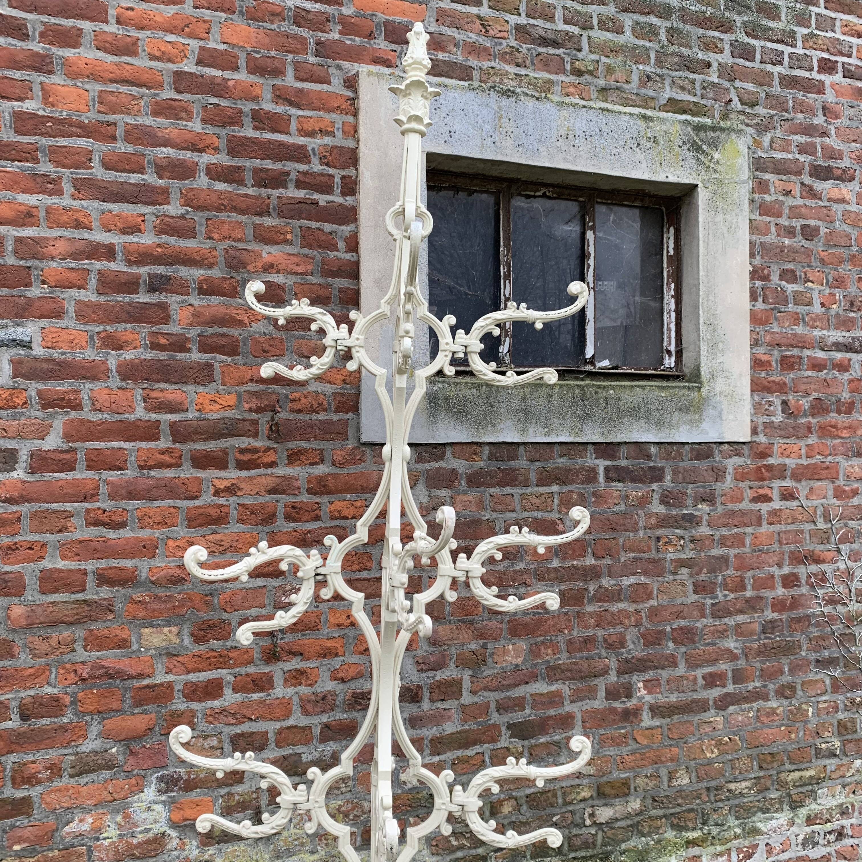 Cast iron coat and umbrella rack 1900