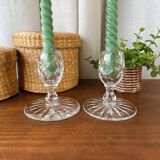 Crystal candlestick duo
