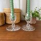 Crystal candlestick duo