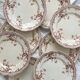 8 assiettes plates en terre de fer "Eton" Ridgways England Royal Semi Porcelain