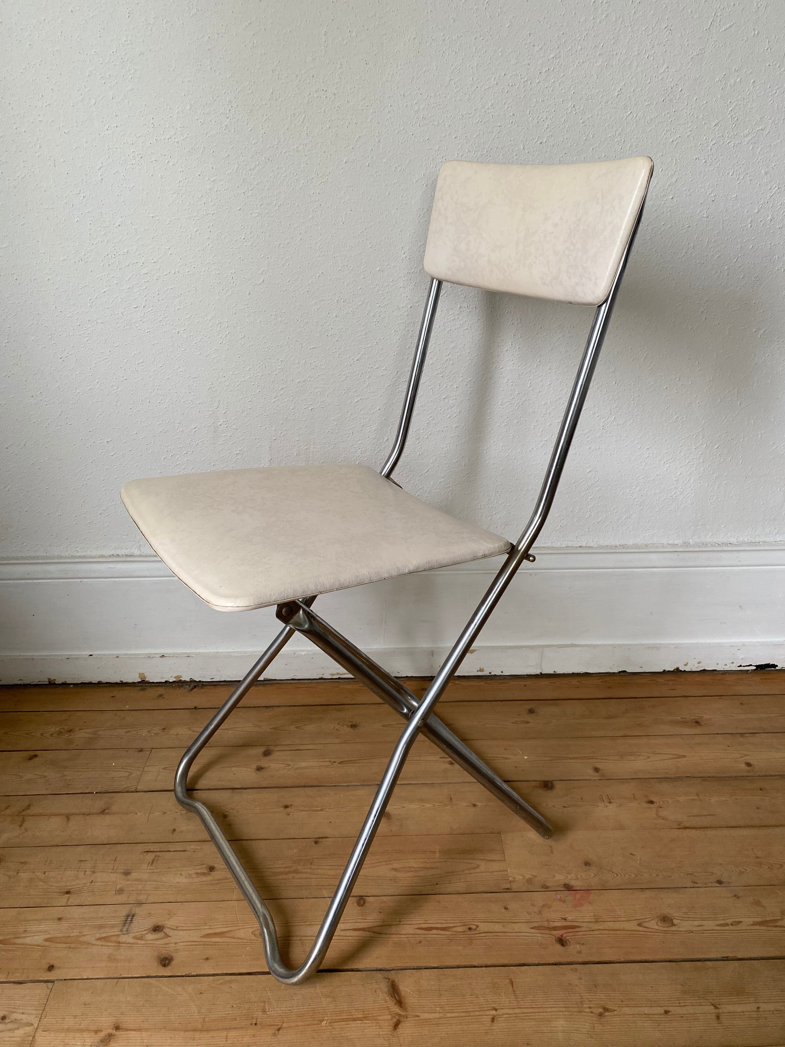 Soudexvinyl folding chairs 1970