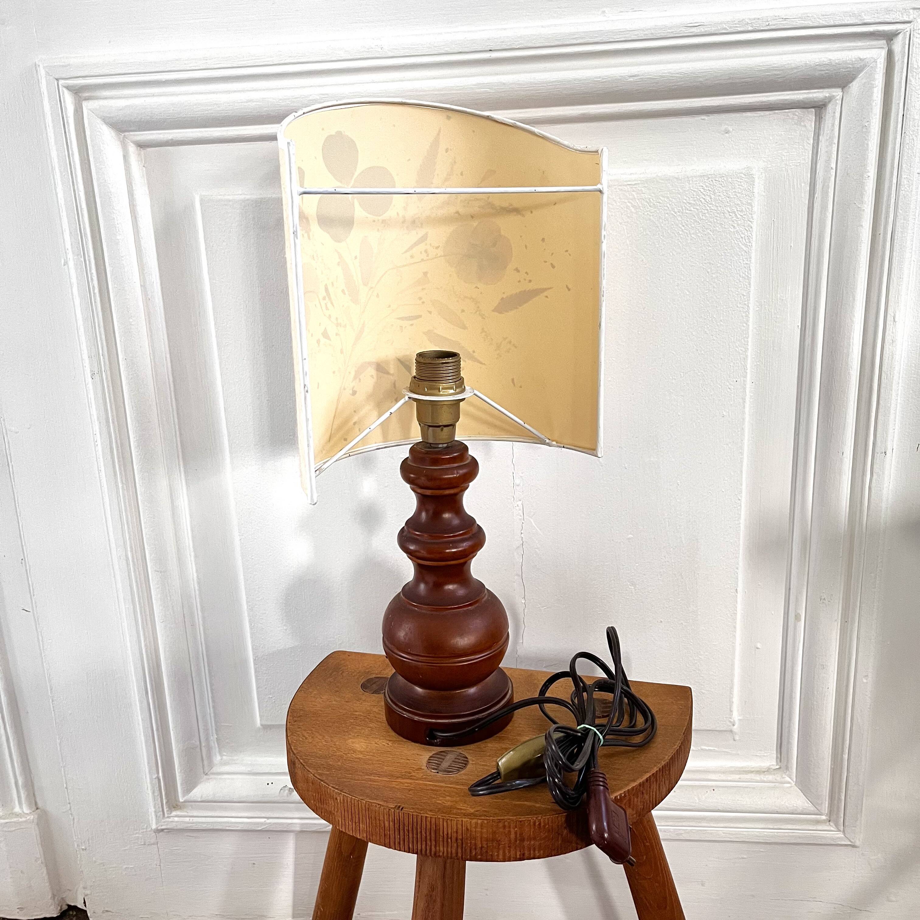 Lampe herbier années 70
