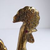 Decorative bronze rooster